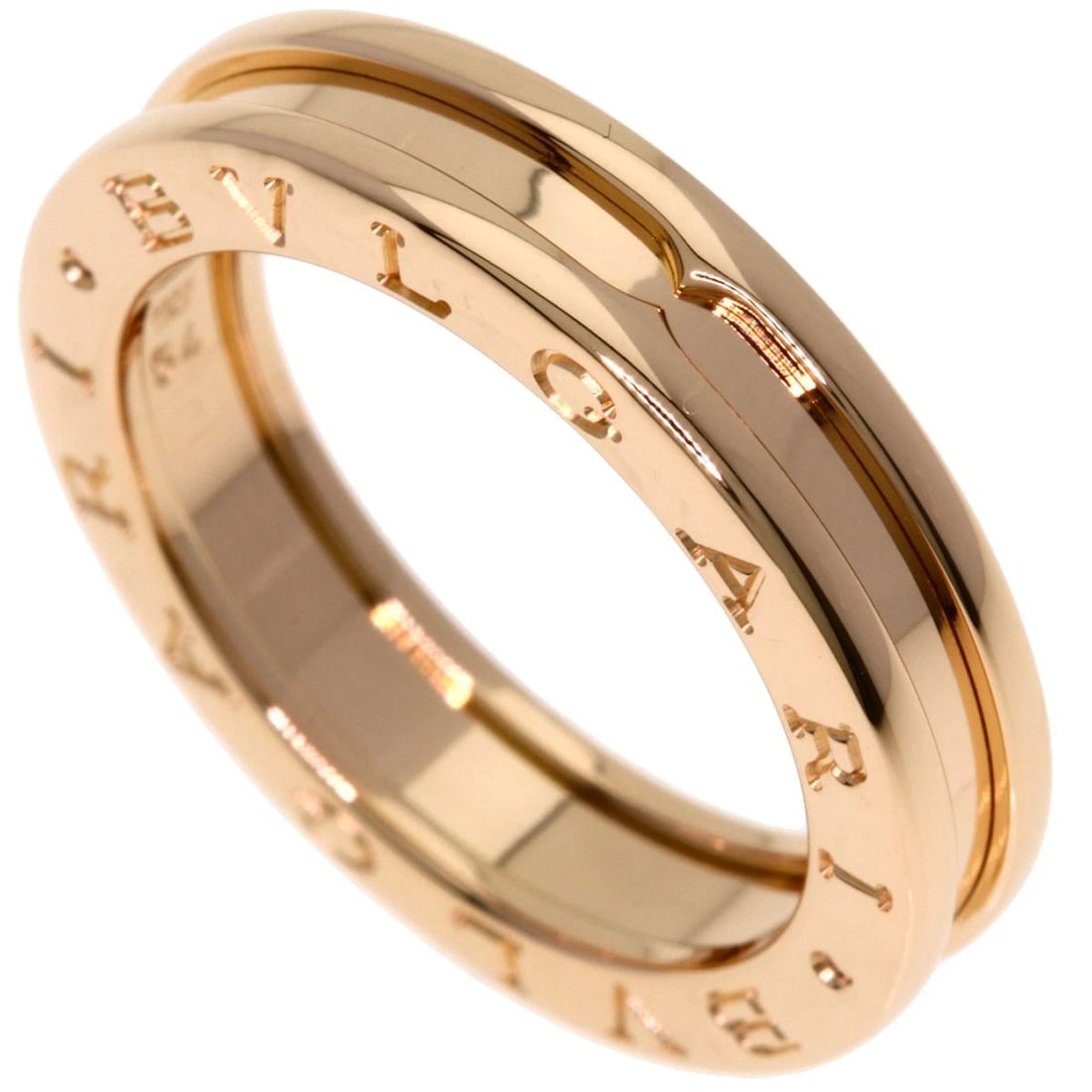 BVLGARI B.ZERO1 1 BAND RING: BVLGARI B.zero1 1 band Ring Brand: BVLGARI Type: Ring Material: K18 Pink Gold, Color: Exterior Color Gold Size: 7 (US) Accessories: None Accessories Notice: When purchasing pre-owned goods, please