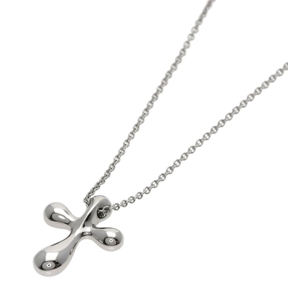 TIFFANY&CO. SMALL CROSS NECKLACE: TIFFANY&Co. Small cross Necklace Brand: TIFFANY&Co. Type: Necklace Material: Platinum PT950, Color: Exterior Color Silver Size: Chain Length:16.1inch/41cm Chain Width:0.4inch/1.0mm Top