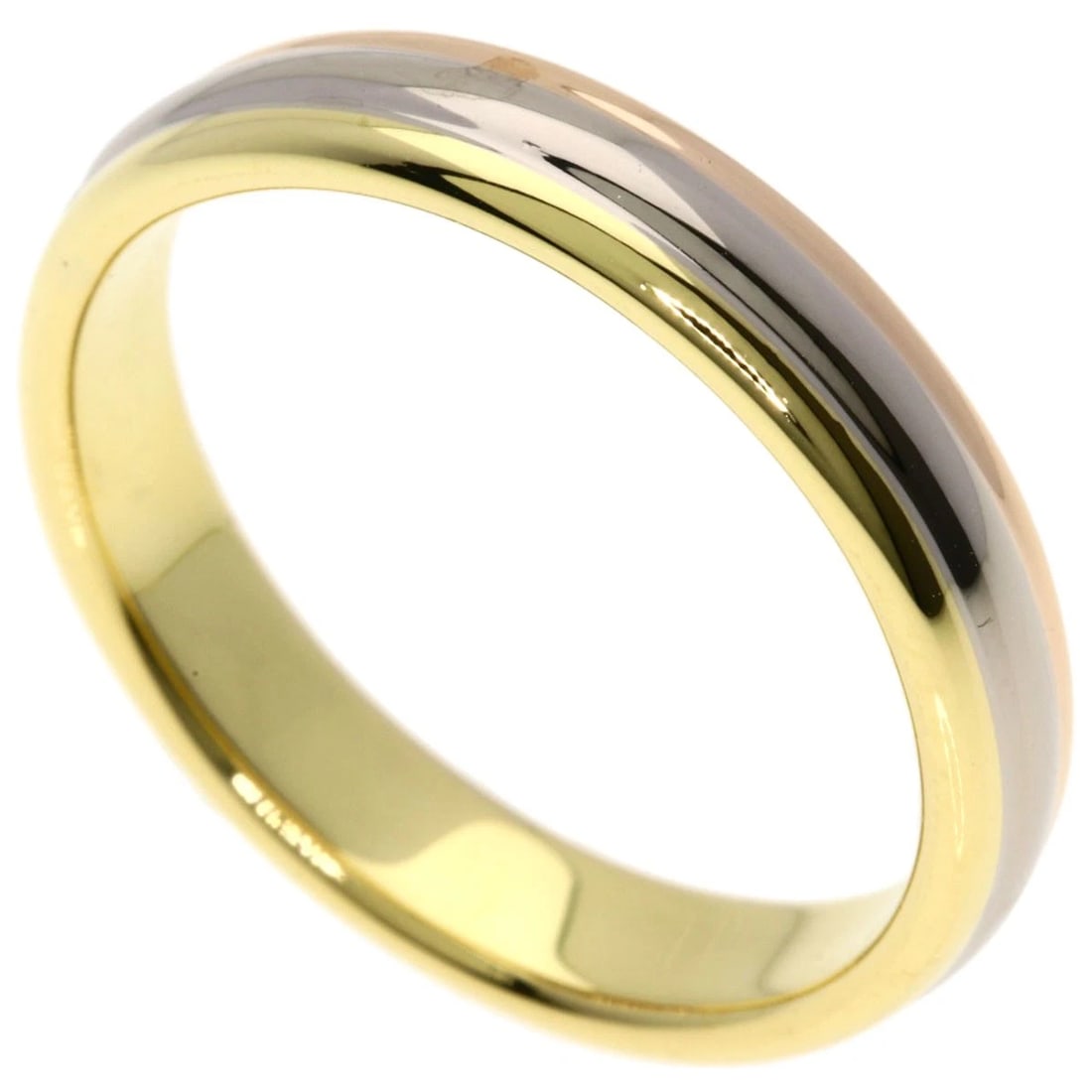 CARTIER THREE COLORSRING: CARTIER Three colorsRing Brand: CARTIER Type: Ring Material: K18 Yellow Gold/18K Pink Gold/K18 White Gold, Color: Exterior Color Gold Size: 9.75 (US) Accessories: None Accessories Notice: