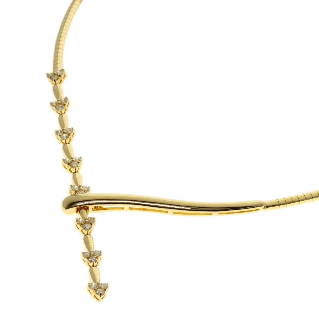 DIAMOND NECKLACE K18 YELLOW GOLD (1 of 9)