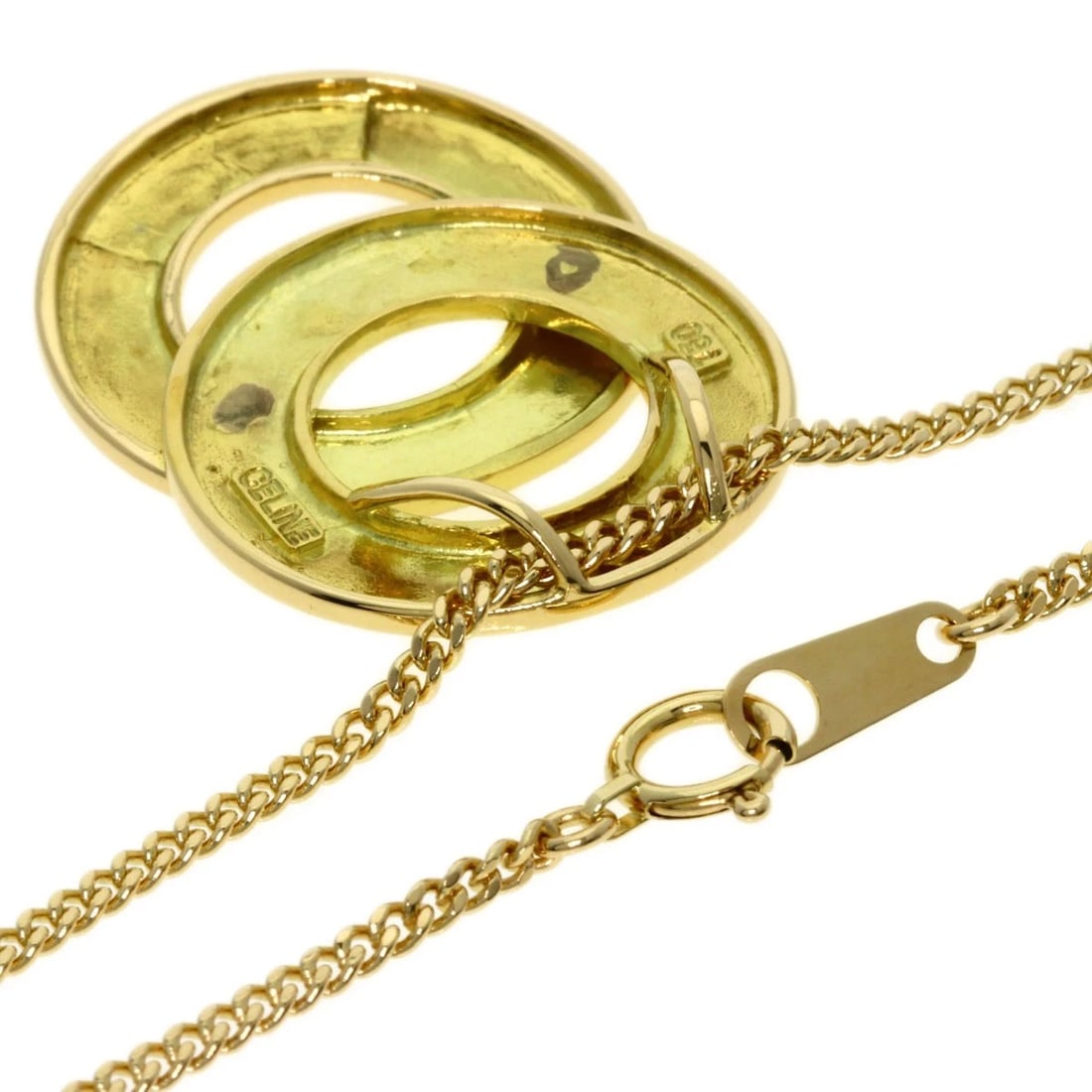 CELINE DOUBLE CIRCLE NECKLACE - 2