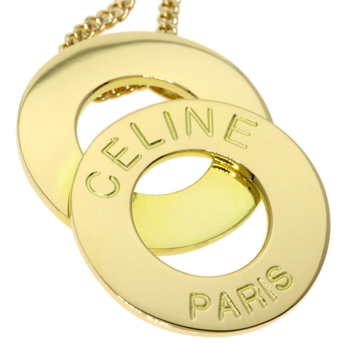CELINE DOUBLE CIRCLE NECKLACE - 4
