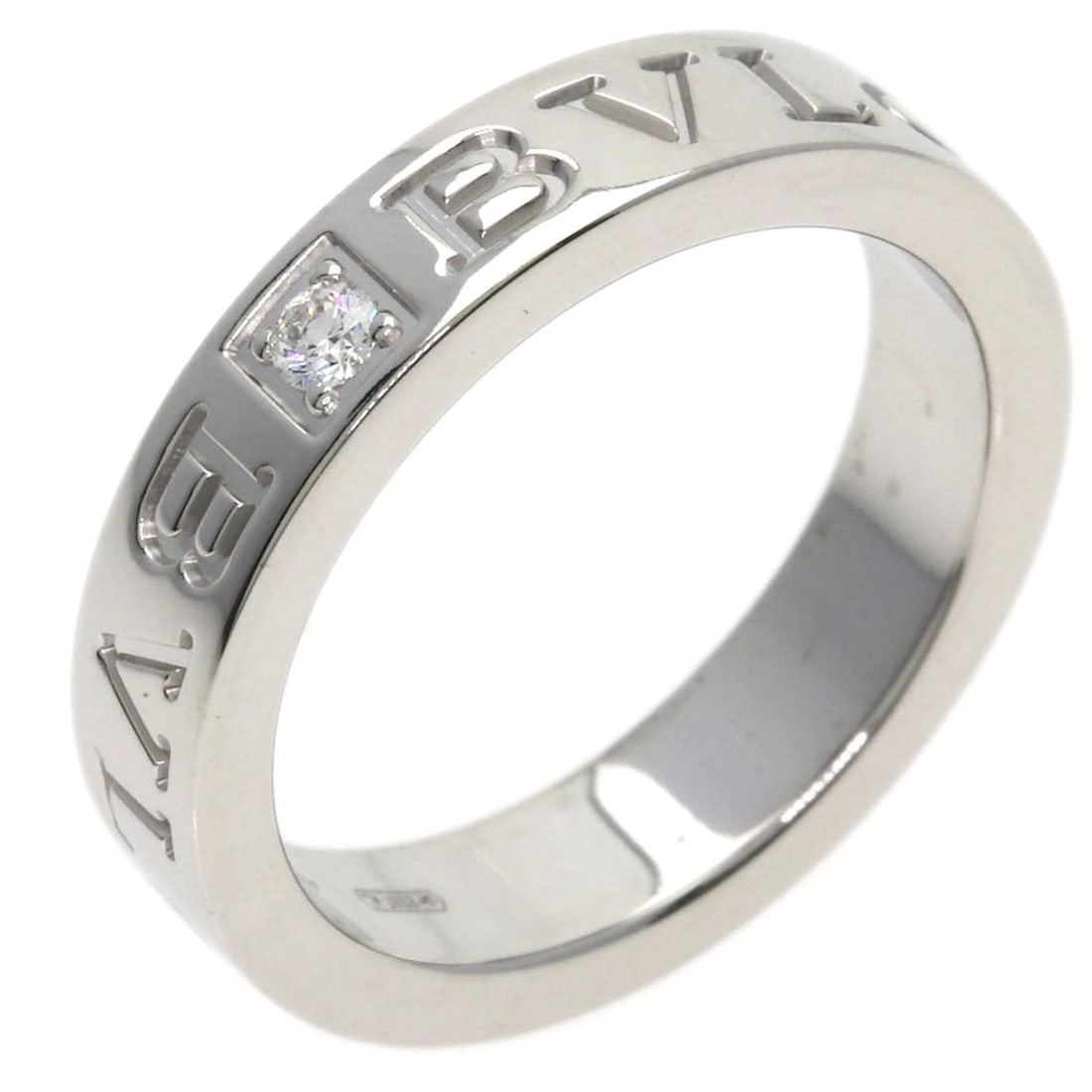 BVLGARI DOUBLE LOGO DIAMOND RING - 2