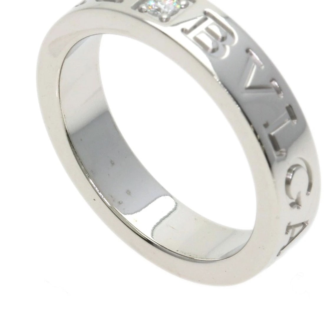 BVLGARI DOUBLE LOGO DIAMOND RING - 6