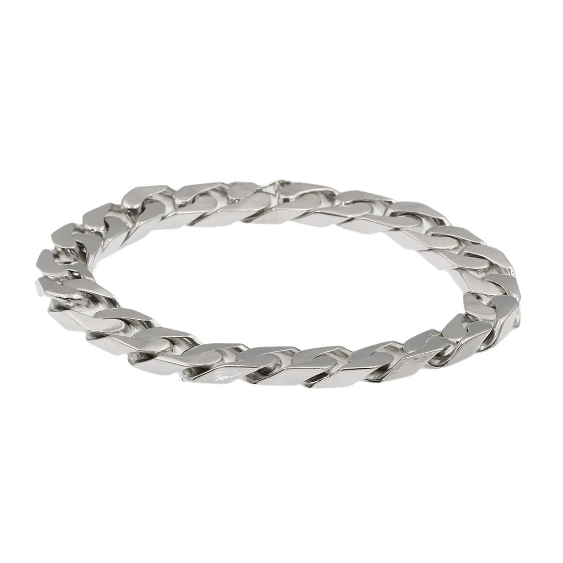 GUCCI CURB CHAIN KIHEI BRACELET SILVER: GUCCI Curb chain Kihei Bracelet Silver Brand: GUCCI Type: Bracelet Material: Silver, Color: Exterior Color Silver Size: Inner Circumference:7.9inch/20cm Band Width:0.4inch/9.8mm Accessories: None