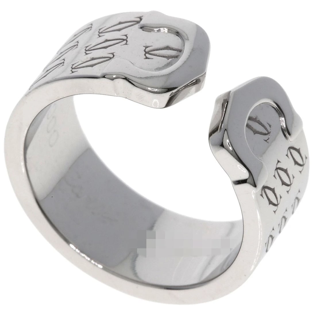 CARTIER 2C CHRISTMAS LIMITED RING: CARTIER 2C Christmas Limited Ring Brand: CARTIER Type: Ring Material: K18 White Gold, Color: Exterior Color Silver Size: 5.75 (US) Accessories: None Accessories Notice: When purchasing pre-owned