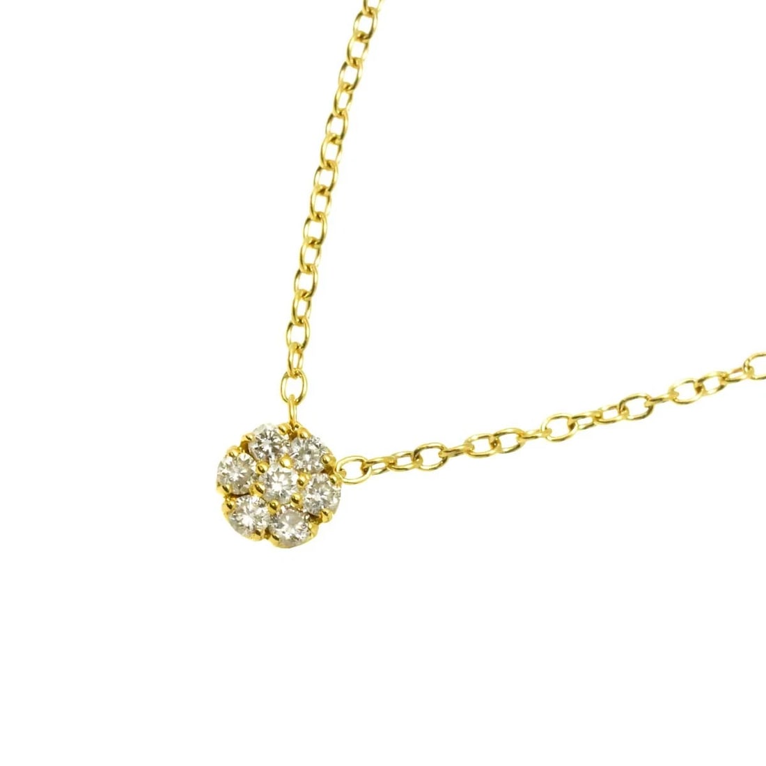 PONTE VECCHIO DIAMOND NECKLACE 18K: Ponte Vecchio Diamond Necklace 18K Brand: Ponte Vecchio Type: Necklace Material: 750 Yellow Gold, Main Stone/Creation Natural Color: Yellow Gold Size: internal circumference of the chain: 15.7inch to 