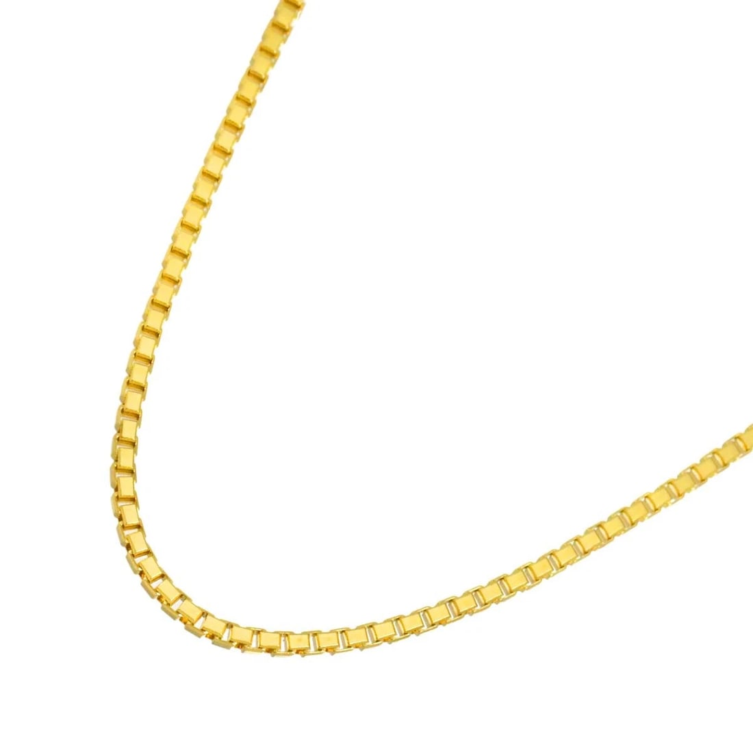 VENETIAN NECKLACE 18K: Venetian Necklace 18K Brand: Unbranded Type: Necklace Material: 750 Yellow Gold, Color: Gold Size: internal circumference of the chain:17.7inch-16.1inch Chain width:1.5mm Accessories: None