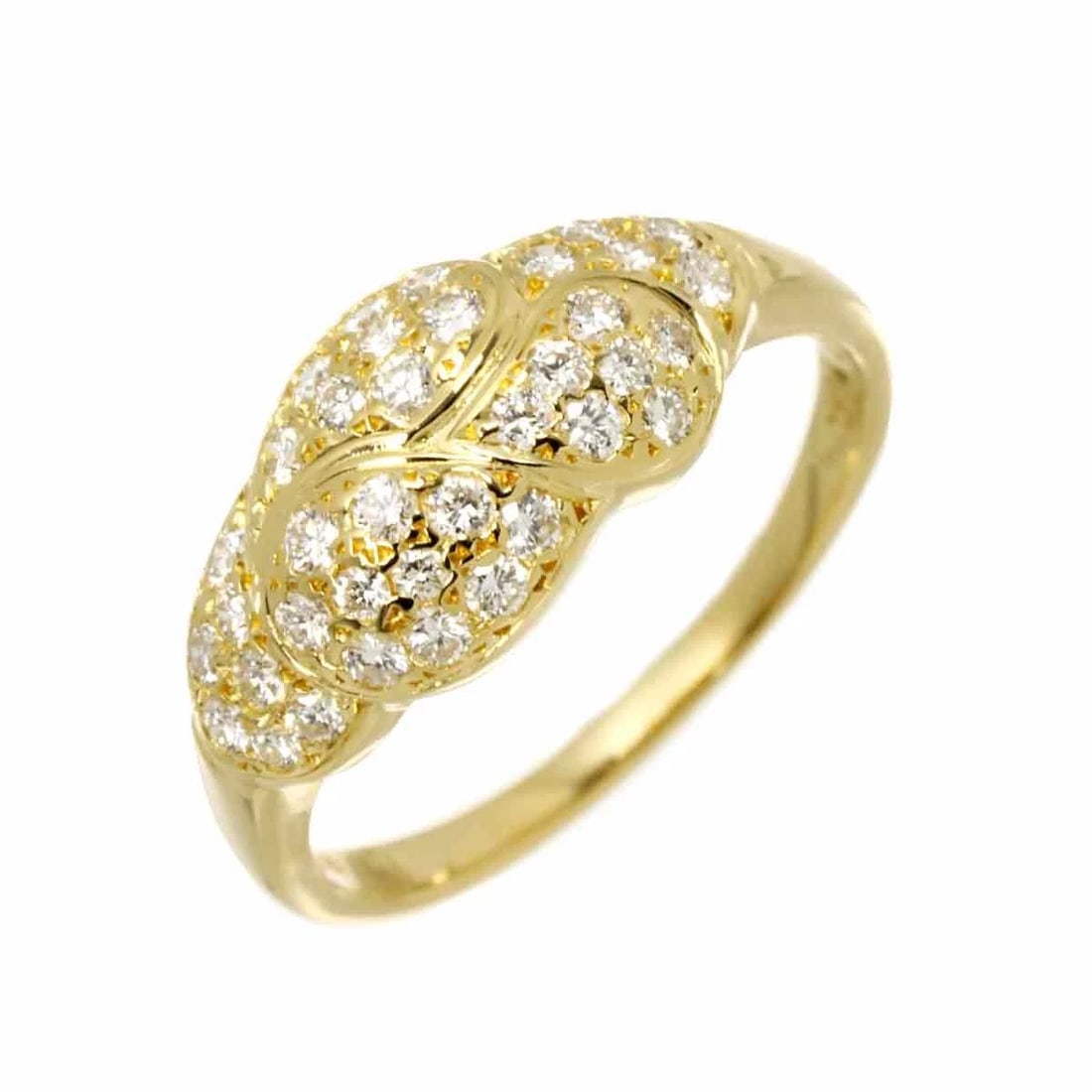 MIKIMOTO DIAMOND RING 18K: MIKIMOTO Diamond Ring 18K Brand: MIKIMOTO Type: Ring Material: 750 Yellow Gold, Main Stone/Creation Natural Color: Yellow Gold Size: 6 (US) Accessories: None Accessories Notice: When purchasing