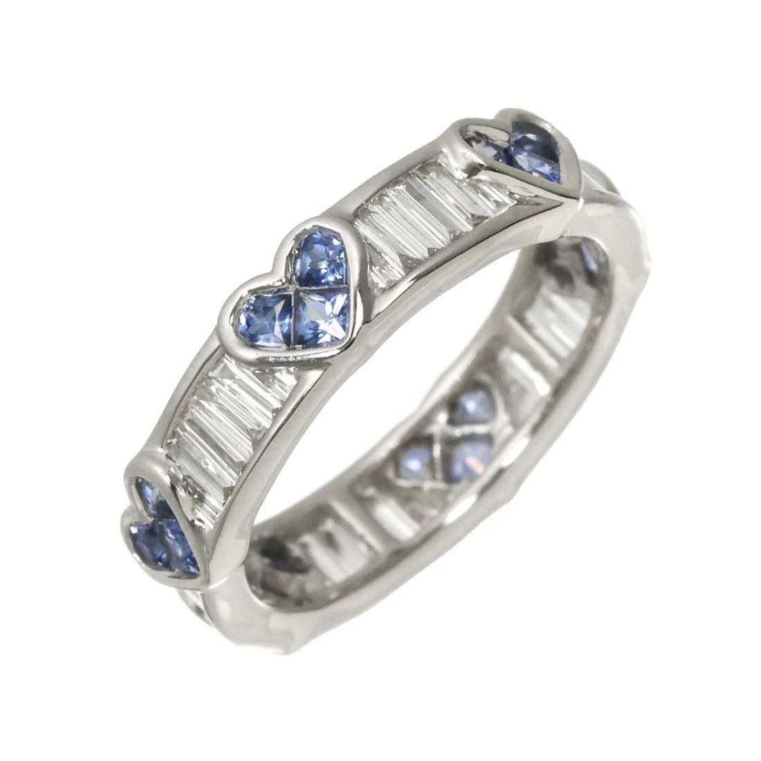 SAPPHIRE DIAMOND RING 18K: Sapphire Diamond Ring 18K Brand: Unbranded Type: Ring Material: 750 White Gold, Main Stone/Creation SapphireDiamond Color: White Gold Size: 4.5 (US) Accessories: None Accessories Notice: When