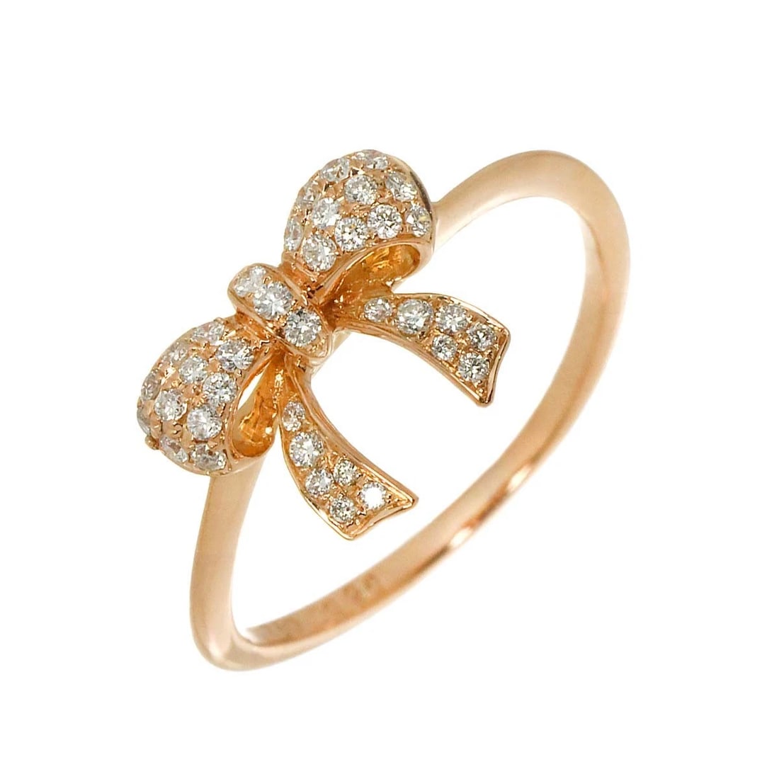DIAMOND RING 18K PG PINK GOLD 750: Diamond Ring 18K PG Pink Gold 750 Brand: Unbranded Type: Ring Material: 750 Pink Gold, Main Stone/Creation Natural Color: Pink Gold Size: 5.25-5.5 (US) Accessories: None Accessories Notice