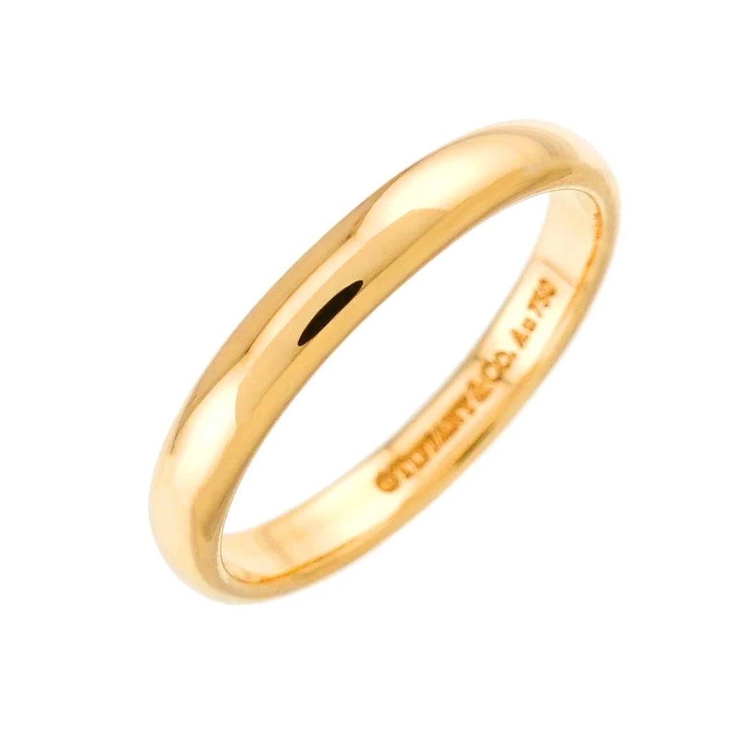 TIFFANY CO. FOREVER BAND RING 18K YELLOW GOLD 750: TIFFANY Co. Forever Band Ring 18K Yellow Gold 750 Brand: TIFFANY Co. Type: Ring Material: 750 Yellow Gold, Main Stone/Creation Natural Color: Gold Size: 6.75 (US) Accessories: None Accessories