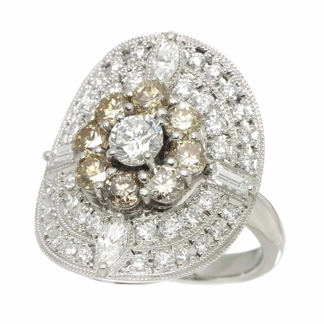 DIAMOND RING PT PLATINUM - 4