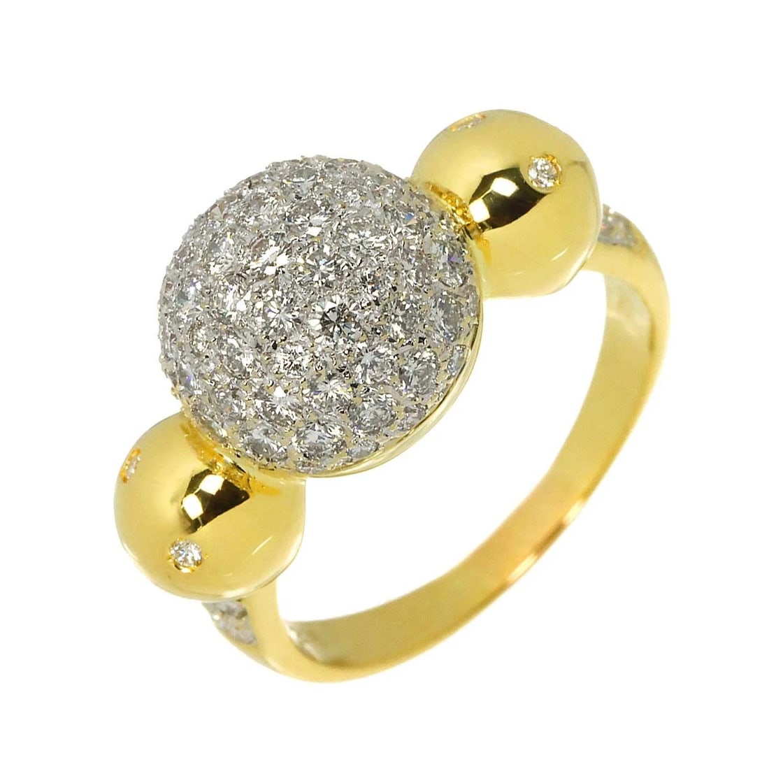 DIAMOND RING 18K YG YELLOW GOLD: Diamond Ring 18K YG Yellow Gold Brand: Unbranded Type: Ring Material: 750 Yellow Gold, Main Stone/Creation Natural Color: Yellow Gold Size: 7.25-7.5 (US) Accessories: None Accessories Notice: When