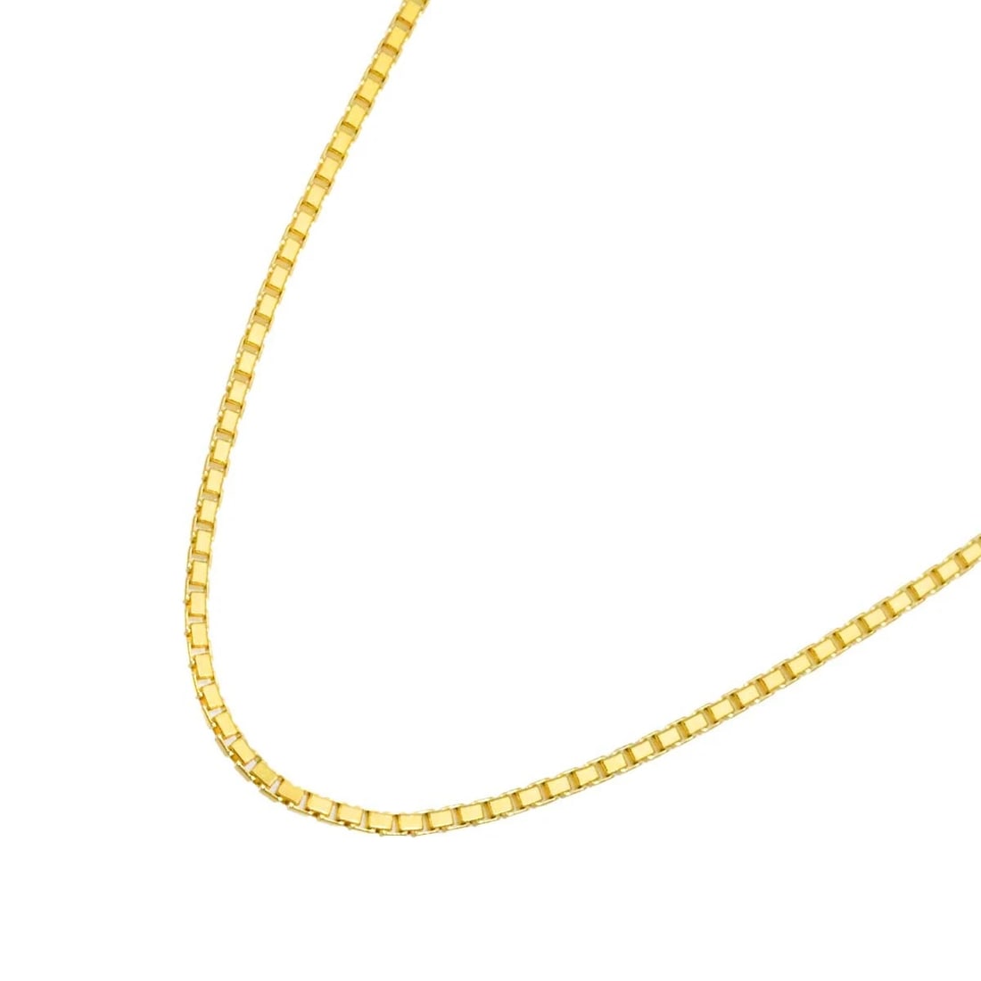 VENETIAN NECKLACE 18K K18 YG YELLOW GOLD: Venetian Necklace 18K K18 YG Yellow Gold Brand: Unbranded Type: Necklace Material: 750 Yellow Gold, Color: Gold Size: internal circumference of the chain:15.7inch Chain width:1.2mm Accessories: None