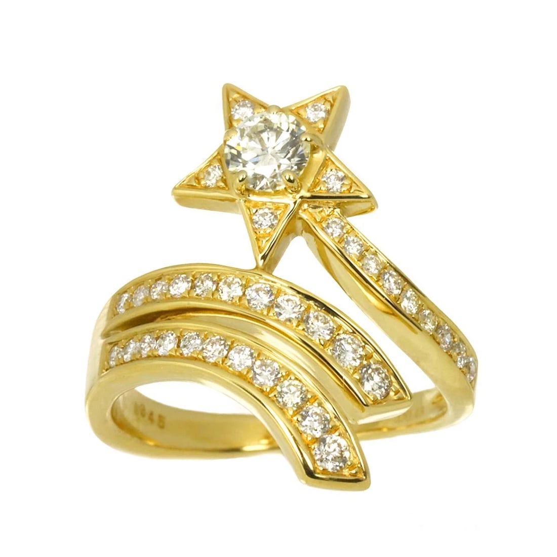 DIAMOND RING 18K YG - 2