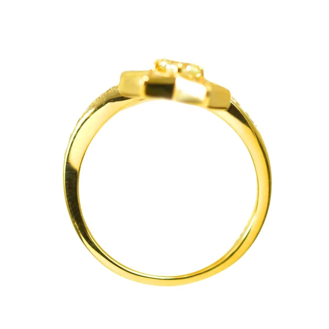 DIAMOND RING 18K YG - 5