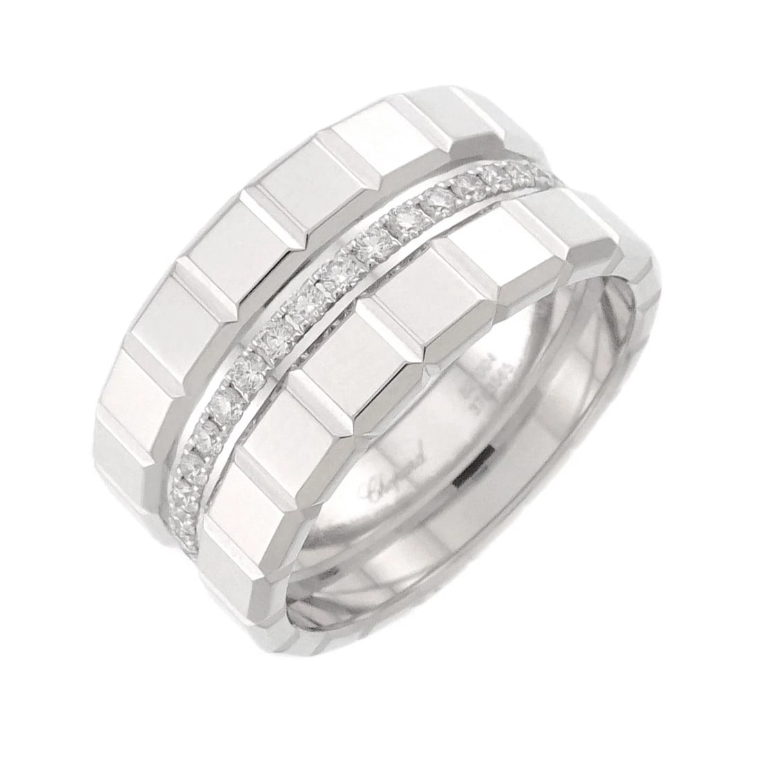 CHOPARD ICE CUBE DIAMOND RING 18K WG (1 of 3)