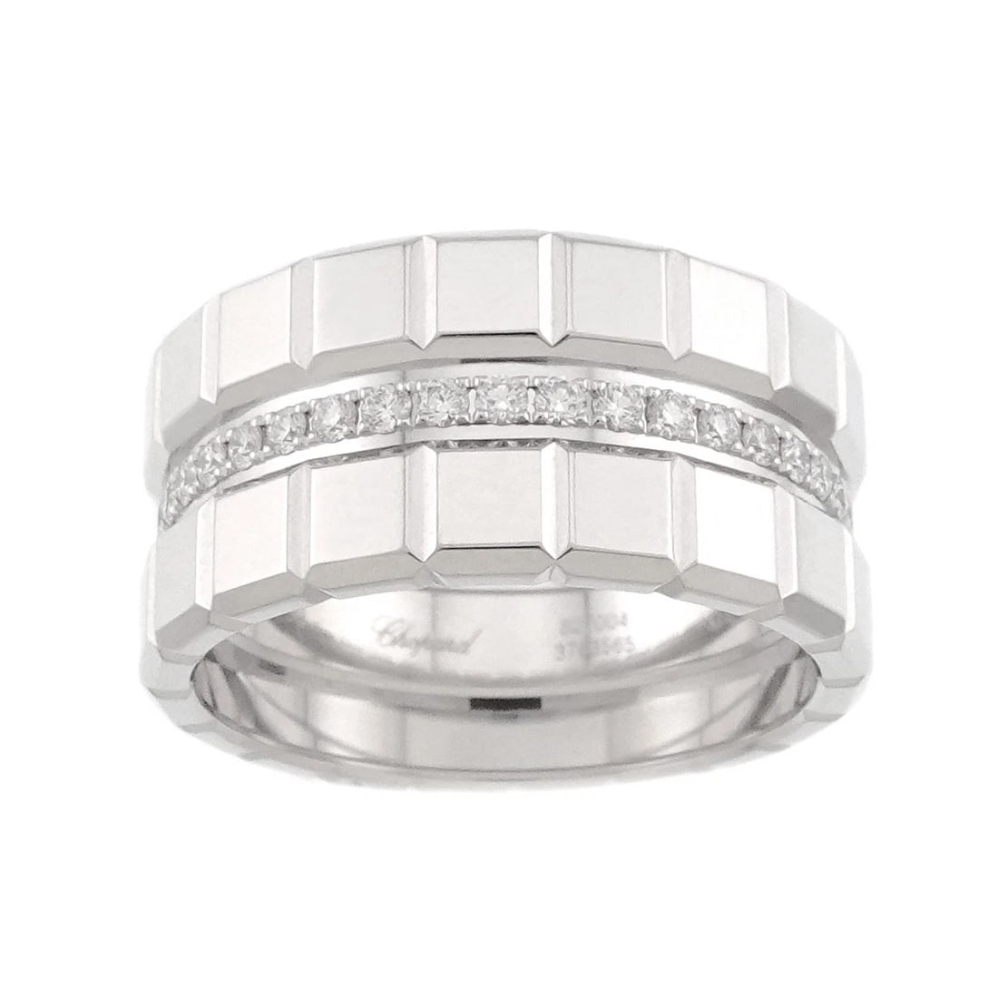CHOPARD ICE CUBE DIAMOND RING 18K WG - 2