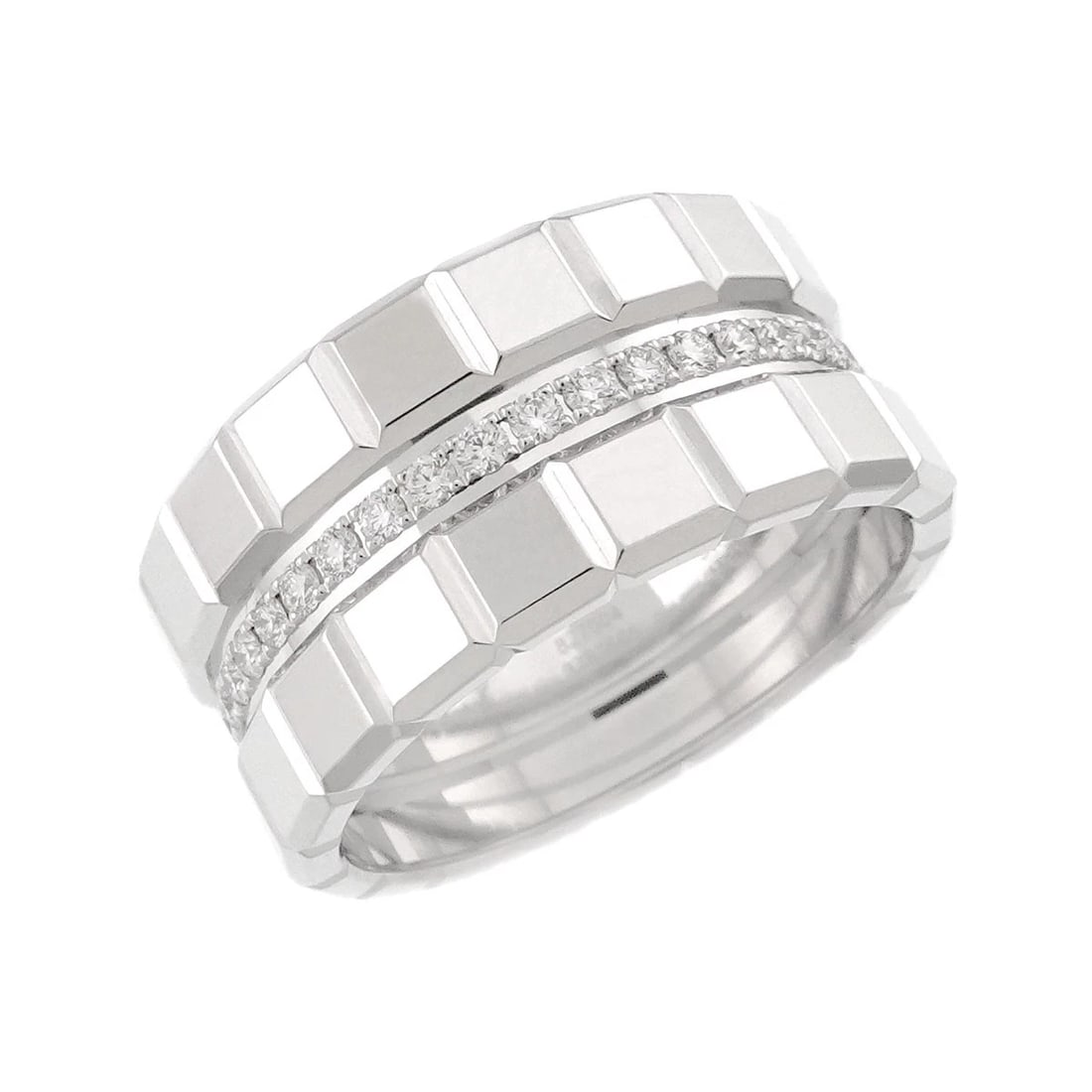 CHOPARD ICE CUBE DIAMOND RING 18K WG - 3
