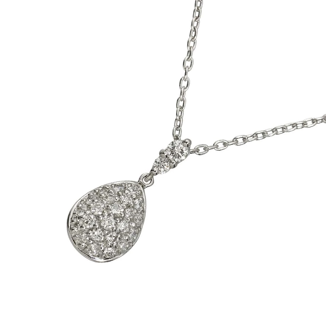 PONTE VECCHIO DIAMOND NECKLACE 18K WHITE GOLD: Ponte Vecchio Diamond Necklace 18K White Gold Brand: Ponte Vecchio Type: Necklace Material: 750 White Gold, Main Stone/Creation Natural Color: White Gold Size: internal circumference of the