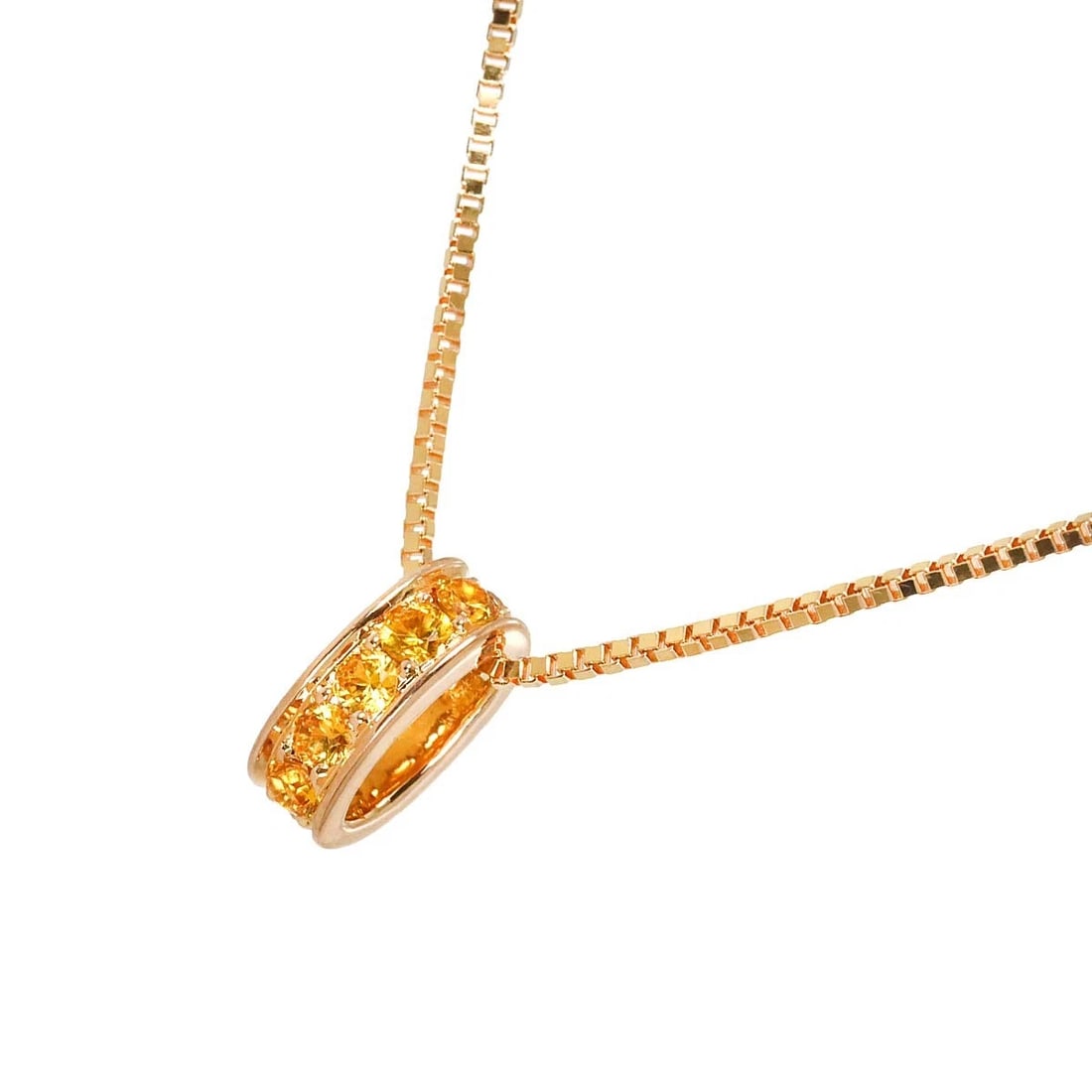 VENDOME AOYAMA SAPPHIRE NECKLACE 18K PG: Vendome Aoyama Sapphire Necklace 18K PG Brand: Vendome Aoyama Type: Necklace Material: 750 Pink Gold , Main Stone/Creation Sapphire Color: Pink Gold Size: internal circumference of the chain:15.7inch 