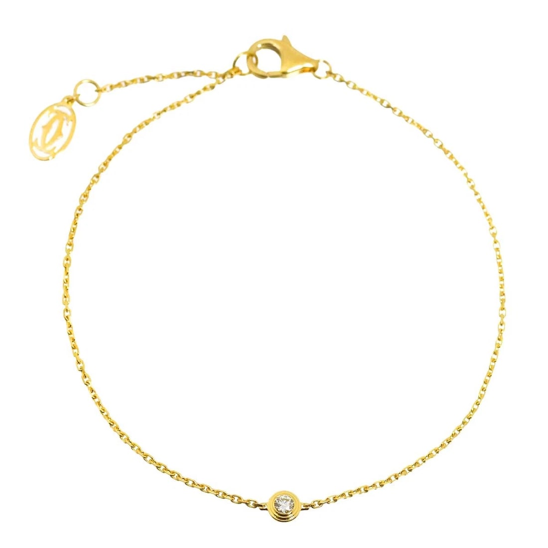 CARTIER D AMOUR DIAMOND BRACELET XS 18K YELLOW GOLD: Cartier d Amour Diamond Bracelet XS 18K Yellow Gold Brand: Cartier Type: Bracelet Material: 750 Yellow Gold, Main Stone/Creation Natural Color: Yellow Gold Size: Inner circumference.7.1inch to 6.3inch