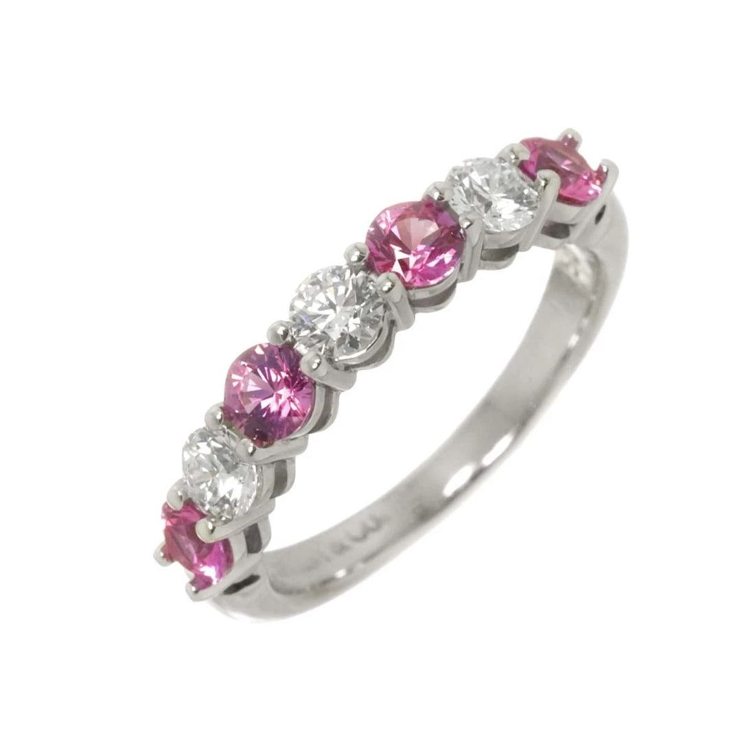 TIFFANY CO. DIAMOND SAPPHIRE RING: TIFFANY Co. Diamond Sapphire Ring Brand: TIFFANY Co. Type: Ring Material: Platinum, Main Stone/Creation Sapphire Diamond Color: Platinum Size: 4.75-5 (US) Accessories: None Accessories Not