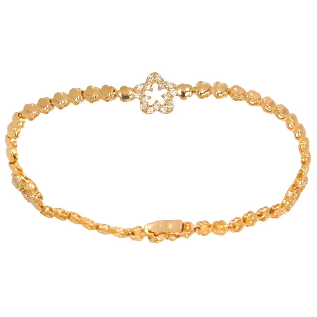 DIAMOND BRACELET BANGLE 18K PG - 2