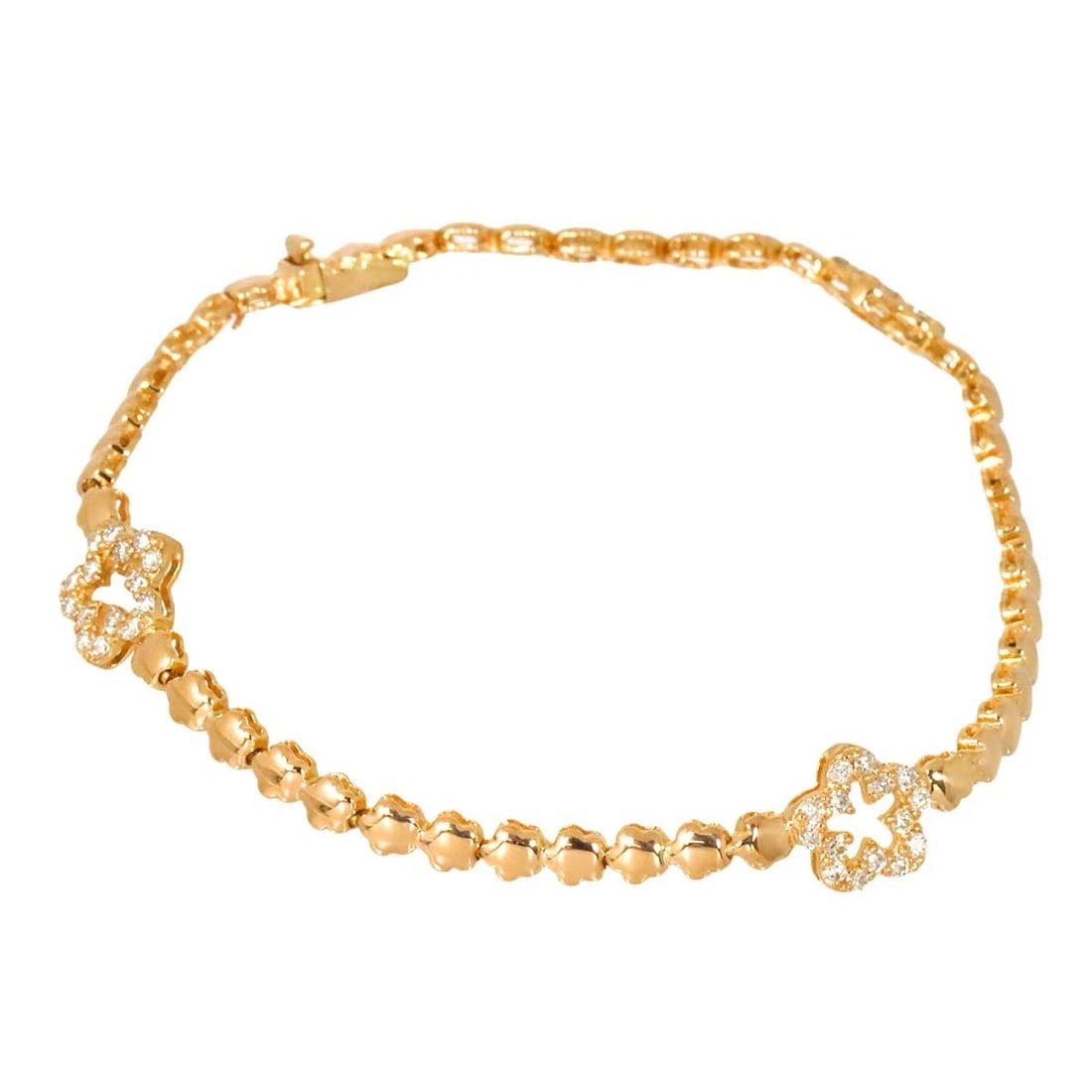 DIAMOND BRACELET BANGLE 18K PG - 4
