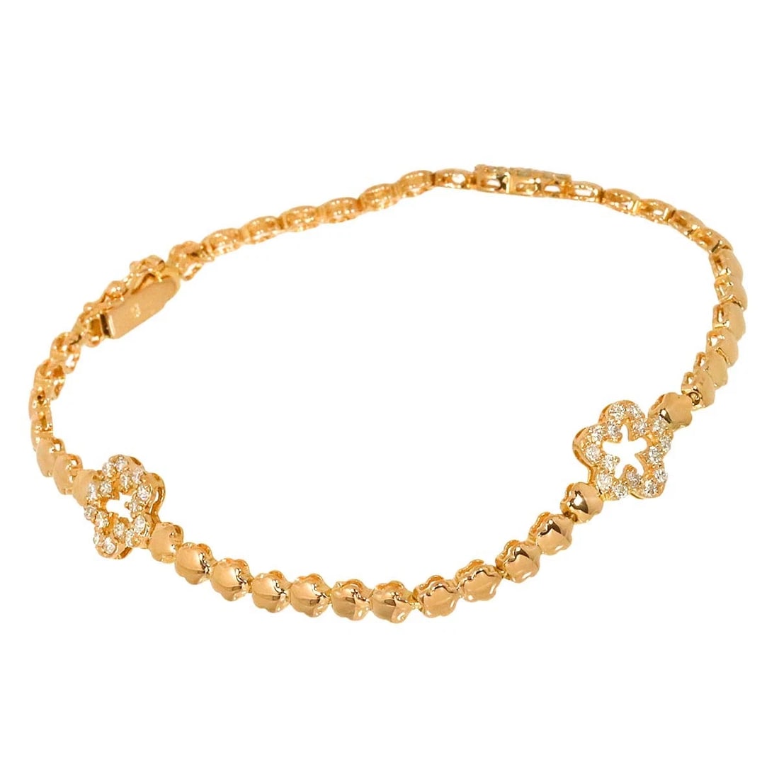 DIAMOND BRACELET BANGLE 18K PG - 5