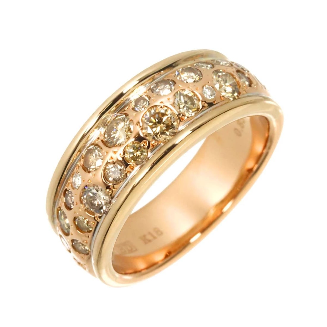 KASHIKEY DIAMOND RING 18K PINK GOLD: KASHIKEY Diamond Ring 18K Pink Gold Brand: KASHIKEY Type: Ring Material: 750 Pink Gold , Main Stone/Creation Natural Color: Pink Gold Size: :6 (US) Accessories: None Accessories Notice: Wh