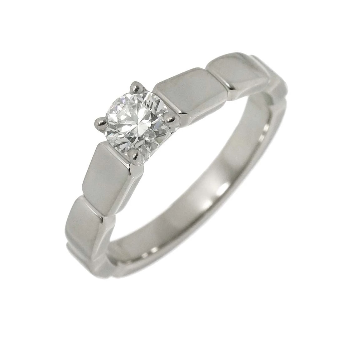 CHANEL DIAMONDRING PT: CHANEL DiamondRing Pt Brand: CHANEL Type: Ring Material: Platinum, Main Stone/Creation Natural Color: Platinum Size: 4-4.5 (US) Accessories: None Accessories Notice: When purchasing pre-ow