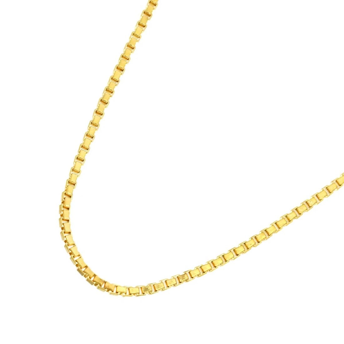VENETIAN NECKLACE 18K K18 YG YELLOW GOLD: Venetian Necklace 18K K18 YG Yellow Gold Brand: Unbranded Type: Necklace Material: 750 Yellow Gold, Color: Gold Size: internal circumference of the chain:16.3inch Chain width:1.3mm Accessories: None