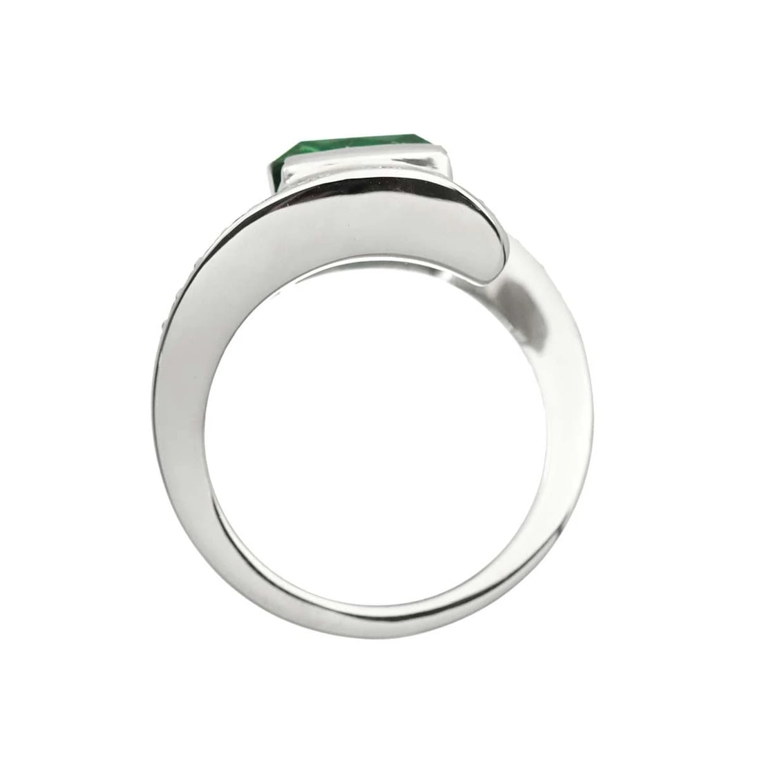 TOURMALINE DIAMOND RING PT - 4