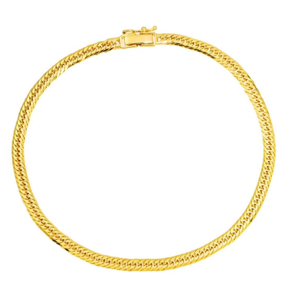 KIHEI CHAIN BRACELET 18K YG: Kihei chain Bracelet 18K YG Brand: Unbranded Type: Bracelet Material: 750 Yellow Gold, Color: Gold Size: Inner circumference:9.4inch Width:(max.) 3.7mm Accessories: None Accessories Notice: When