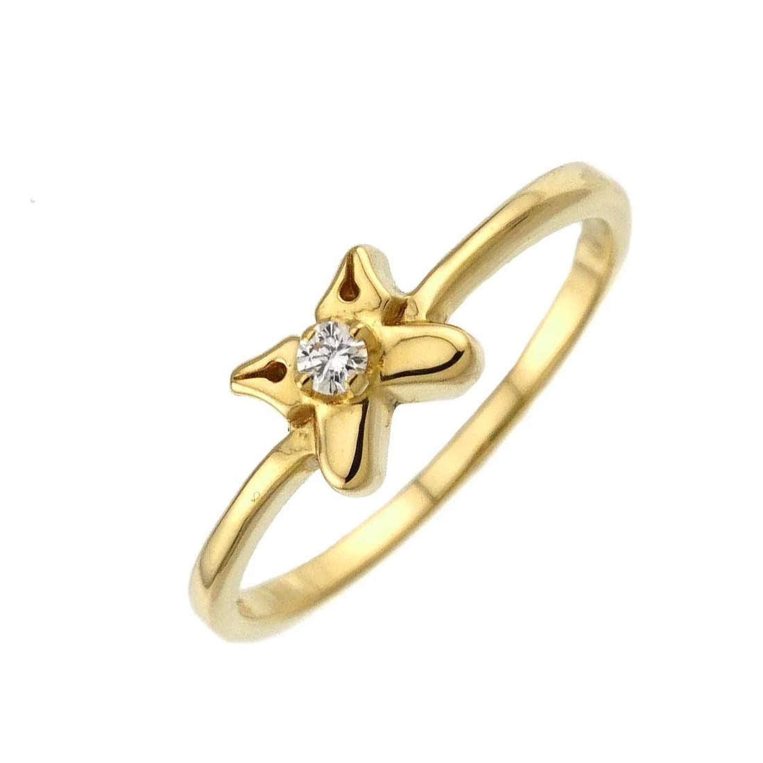 MIKIMOTO DIAMOND RING 18K YG (1 of 4)