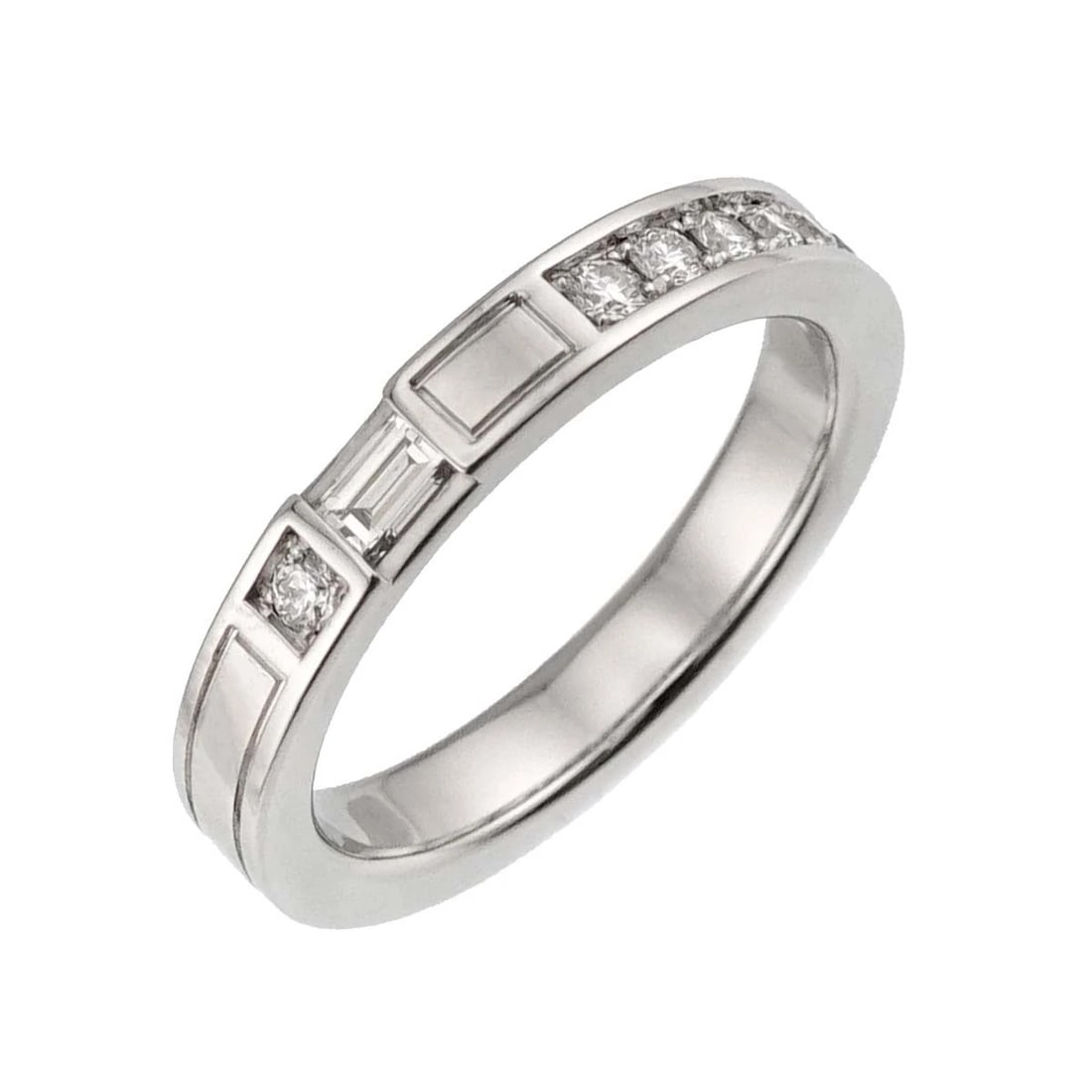 HARRY WINSTON TRAFFIC DIAMOND RING PT: HARRY WINSTON Traffic Diamond Ring Pt Brand: HARRY WINSTON Type: Ring Material: Platinum, Main Stone/Creation Natural Color: Platinum Size: 4.5 (US) Accessories: None Accessories Notice: W