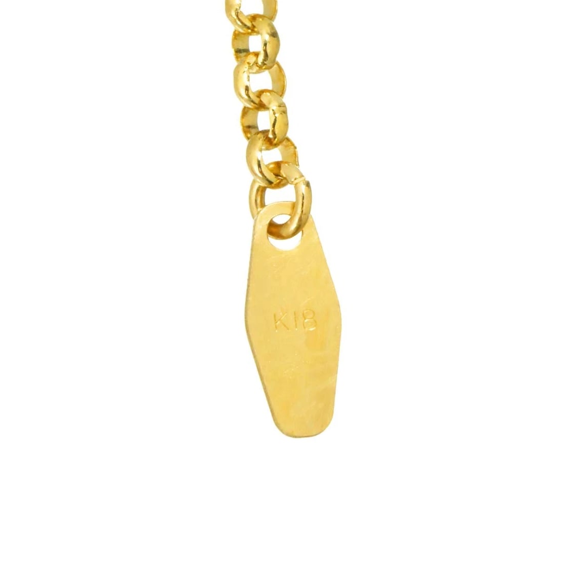 MULTI STONE DIAMOND NECKLACE 18K YG PG - 4
