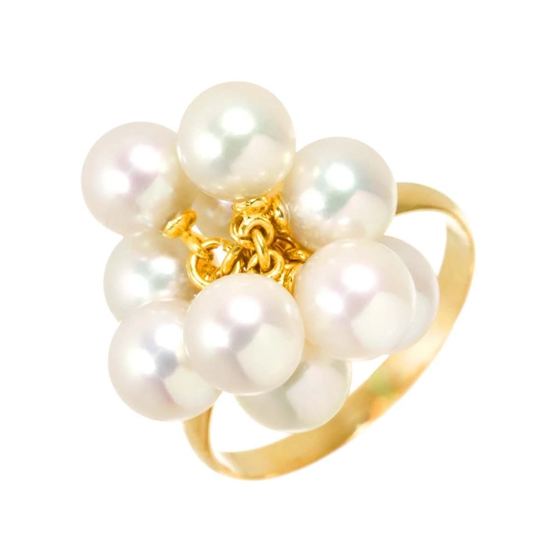 AKOYA PEARL RING 18K K18 YG: Akoya Pearl Ring 18K K18 YG Brand: Unbranded Type: Ring Material: 750 Yellow Gold, Main Stone/Creation Akoya Pearl Color: Yellow Gold Size: 6.25-6.5 (US) Accessories: None Accessories Notice: When
