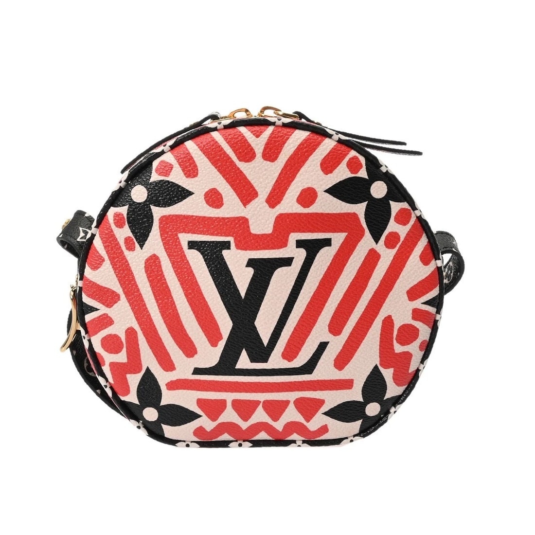 LOUIS VUITTON BOITE CHAPEAU SOUPLE LV CRAFTY MONOGRAM: LOUIS VUITTON Boite Chapeau Souple LV Crafty Monogram Brand: LOUIS VUITTON Type: Shoulder Bag Material: Monogram canvas Color: Creme/Rouge Size: H:about 6.3inch W:about 6.7inch (maximum) D:about 2.8in