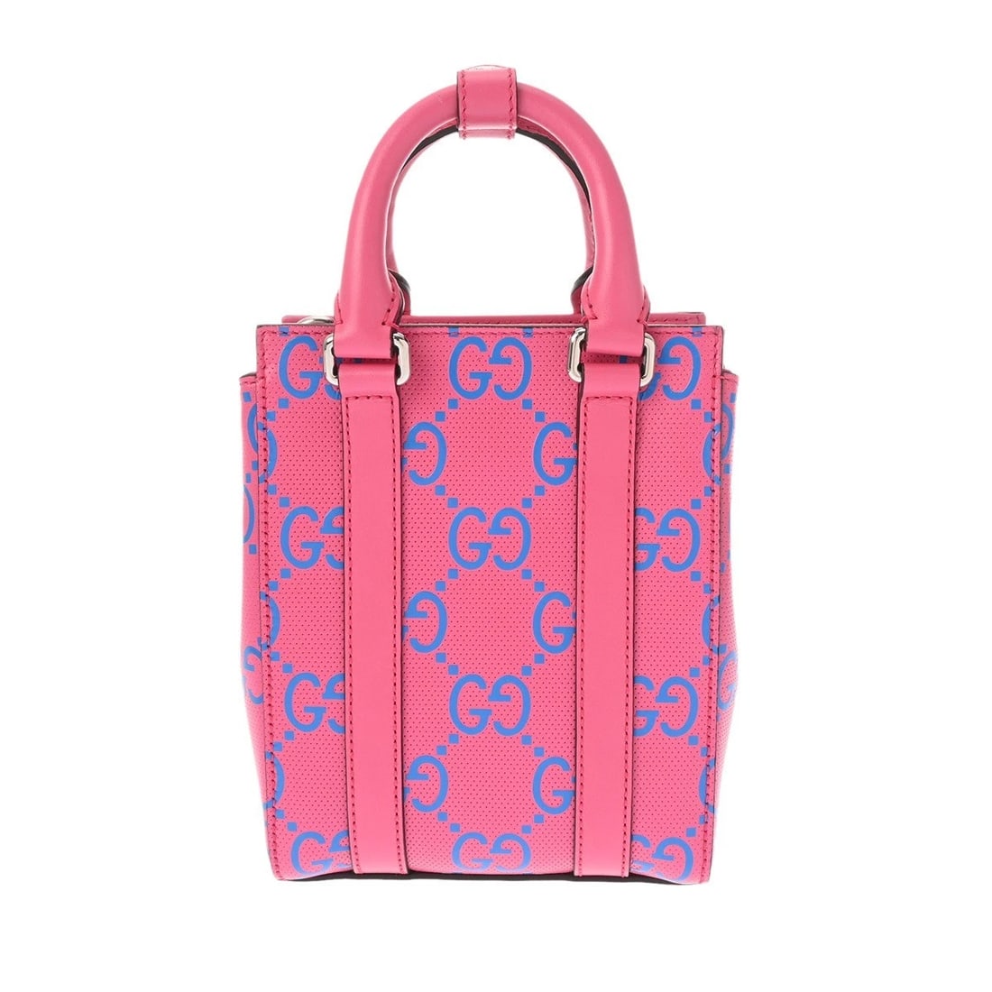 GUCCI 2WAY MINI TOTE BAG GG EMBOSS LEATHER PINK HANDBAG: GUCCI 2way Mini Tote Bag GG emboss leather pink Handbag Brand: GUCCI Type: Handbag Material: leather Color: pink Size: H:about 8.3inch W:about 6.3inch D:about 3.1inch Accessories: None Acc