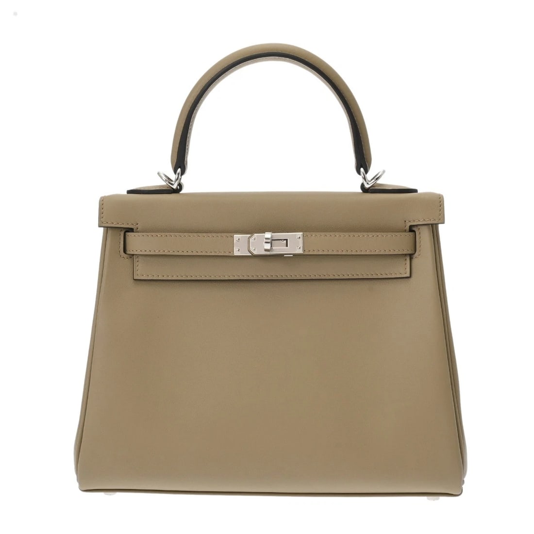 HERMES KELLY 25 INNER STITCH 2WAY HANDBAG: HERMES Kelly 25 Inner Stitch 2WAY Handbag Brand: HERMES Type: Handbag Material: Vaux Swift Color: beige marfa/Gris Pale Size: H:about 7.5inch W:about 9.8inch (Bottom) D:about 3.9inch Accessories: