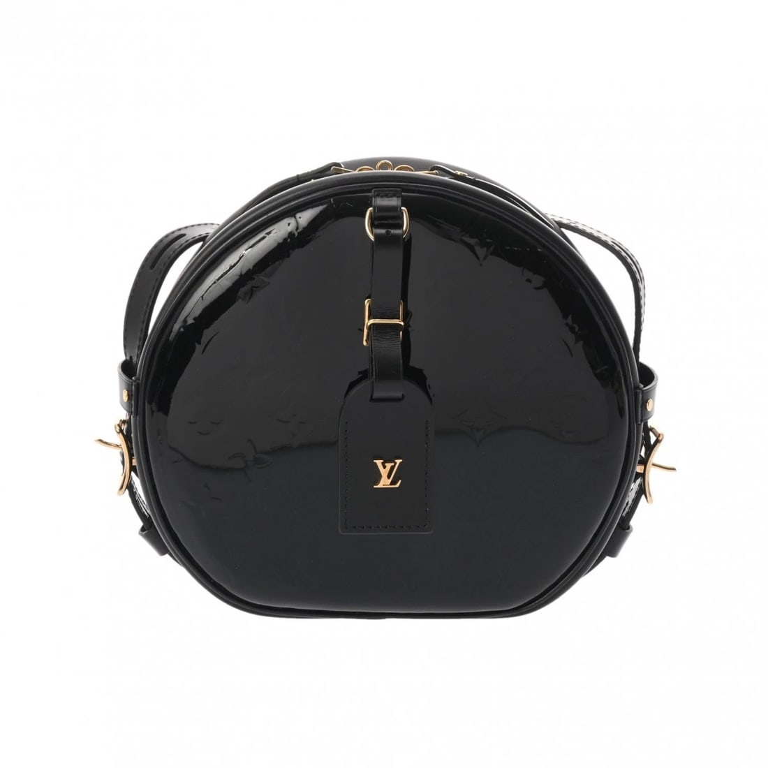 LOUIS VUITTON BOITE CHAPEAU SOUPLE MONOGRAM VERNIS: LOUIS VUITTON Boite Chapeau Souple Monogram Vernis Brand: LOUIS VUITTON Type: Shoulder Bag Material: Monogram Vernis Color: Noir Size: H:about 7.9inch (Center) W:about 8.7inch (maximum) D:about 2.8inc