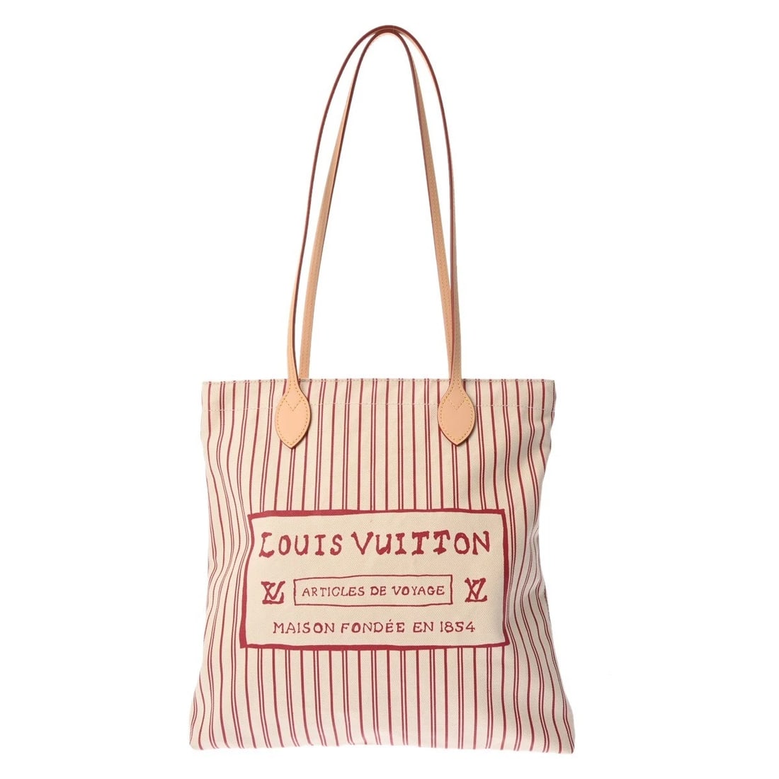 LOUIS VUITTON CARRY IT TRAVEL WITH COLLECTION COTTON CANVAS: LOUIS VUITTON Carry it Travel with Collection Cotton canvas Brand: LOUIS VUITTON Type: Tote Bag Material: Cotton canvas Color: Beige/Plum Size: H:about 14.6inch W:about 13.8inch D:about 1.8inch Ac