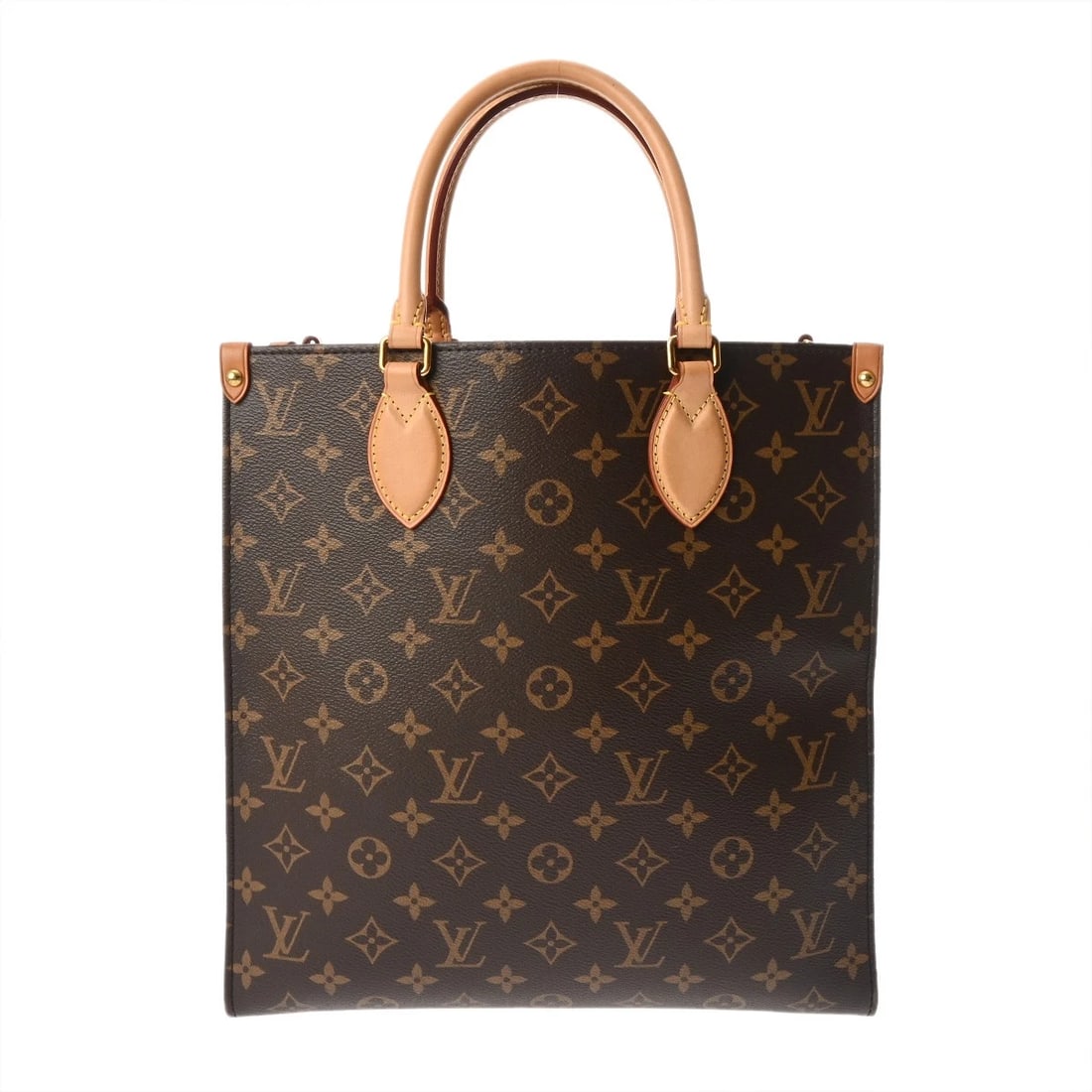 LOUIS VUITTON SAC PLAT PM TOTE BAG: LOUIS VUITTON Sac Plat PM Tote Bag Brand: LOUIS VUITTON Type: Handbag Material: Monogram canvas Color: Brown / Red Size: H:about 12.6inch W:about 11.8inch D:about 3.9inch Accessories: None