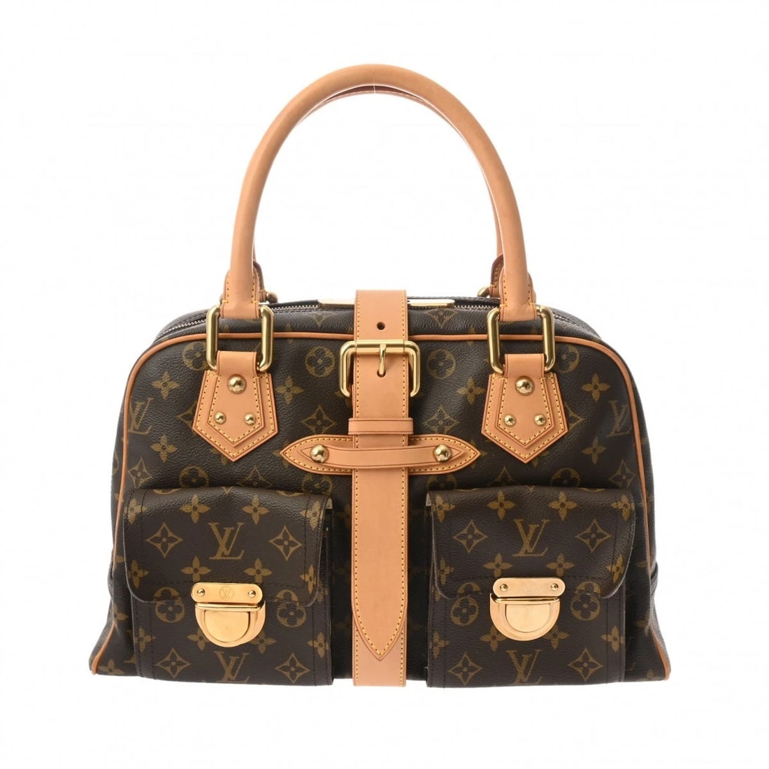 LOUIS VUITTON MANHATTAN GM MONOGRAM CANVAS BROWN HANDBAG: LOUIS VUITTON Manhattan GM Monogram canvas Brown Handbag Brand: LOUIS VUITTON Type: Handbag Material: Monogram canvas Color: Brown Size: H:about 9.4inch W:about 15.2inch D:about 5.1inch Accessorie