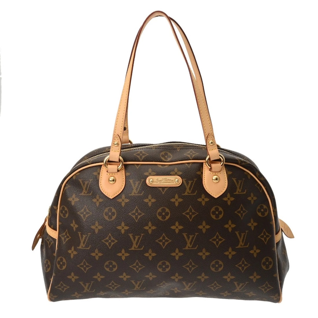 LOUIS VUITTON MONTORGUEIL GM MONOGRAM CANVAS BROWN HANDBAG: LOUIS VUITTON Montorgueil GM Monogram canvas Brown Handbag Brand: LOUIS VUITTON Type: Handbag Material: Monogram canvas Color: Brown Size: H:about 9.8inch W:about 15.0inch (Bottom) D:about 6.3inch (ma