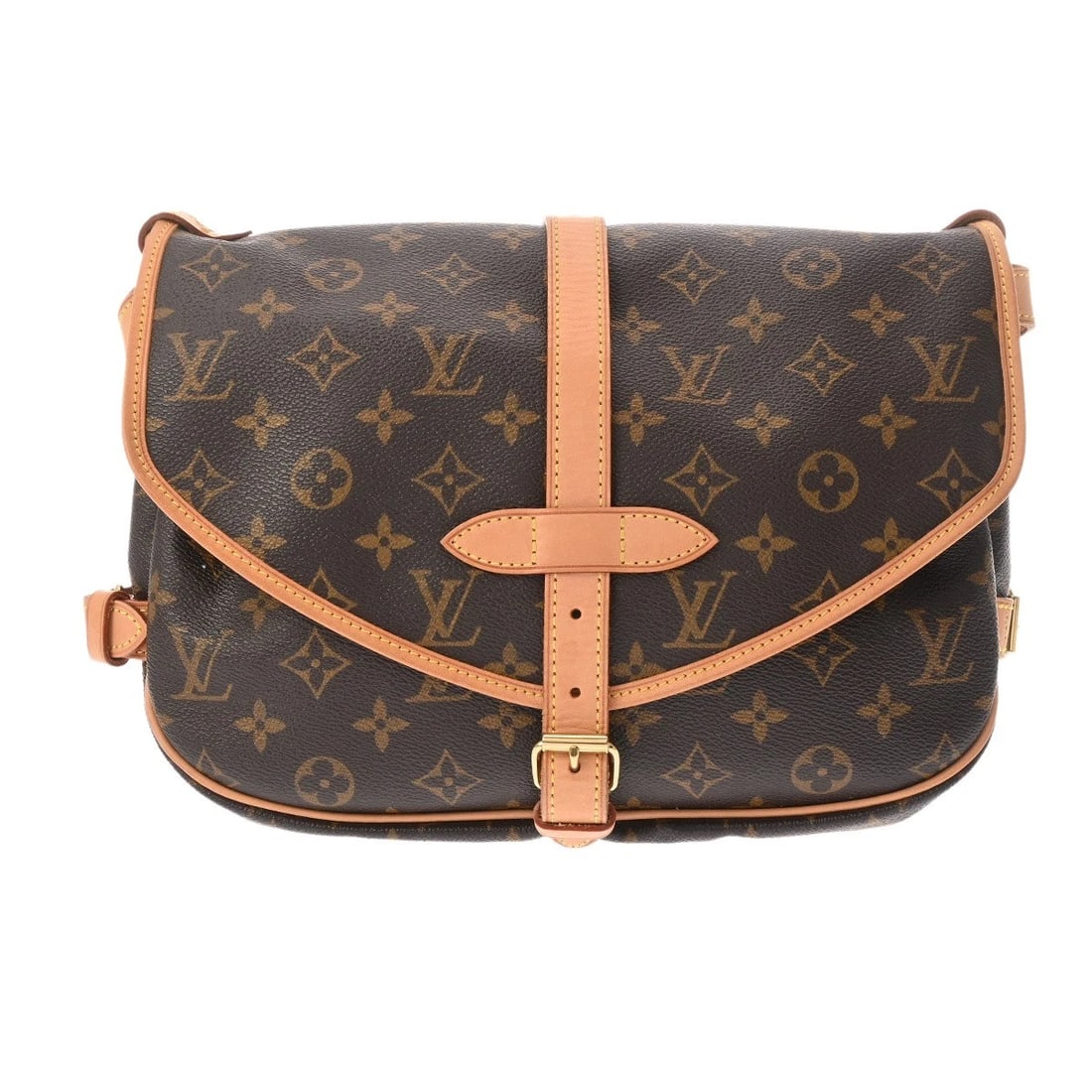 LOUIS VUITTON SAUMUR 30 MONOGRAM CANVAS BROWN SHOULDER BAG: LOUIS VUITTON Saumur 30 Monogram canvas Brown Shoulder Bag Brand: LOUIS VUITTON Type: Shoulder Bag Material: Monogram canvas Color: Brown Size: H:about 8.1inch (Center) W:about 11.4inch D:about