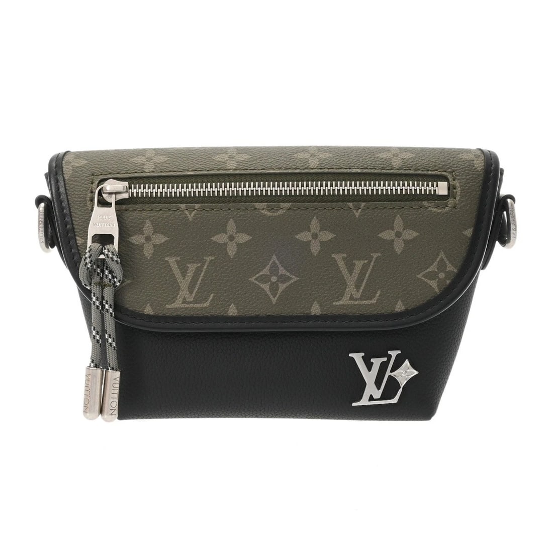 LOUIS VUITTON PULSE WEARABLE WALLET MONOGRAM CANVAS KHAKI: LOUIS VUITTON Pulse Wearable Wallet Monogram canvas Khaki Brand: LOUIS VUITTON Type: Shoulder Bag Material: Monogram canvas Color: Khaki / Black Size: H:about 5.5inch W:about 6.1inch (Bottom) D:about 